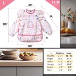 ANFRAIG Long Sleeve Bibs for Babies. Waterproof Baby Bibs for Eating are Toddler Bibs with Sleeves and Baby Food Catcher - Image 9